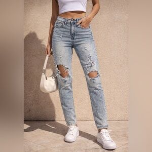 Aeropostale Light Blue Distressed Skinny Jeans